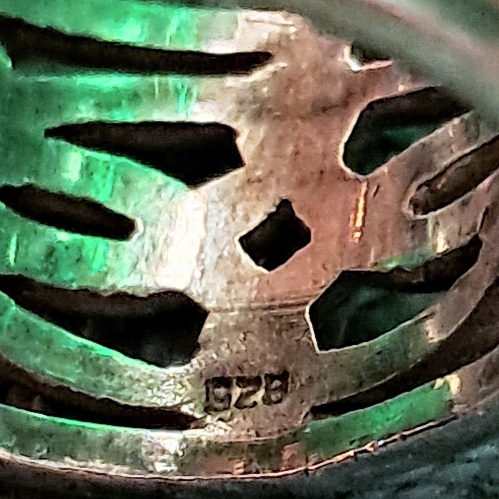 💀HOLD for Cr.💀Sterling Celtic Knot Wide Band Ring, Size 7 - Picture 3 of 7
